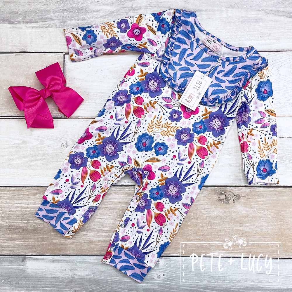 Pete + Lucy Lola Floral Romper